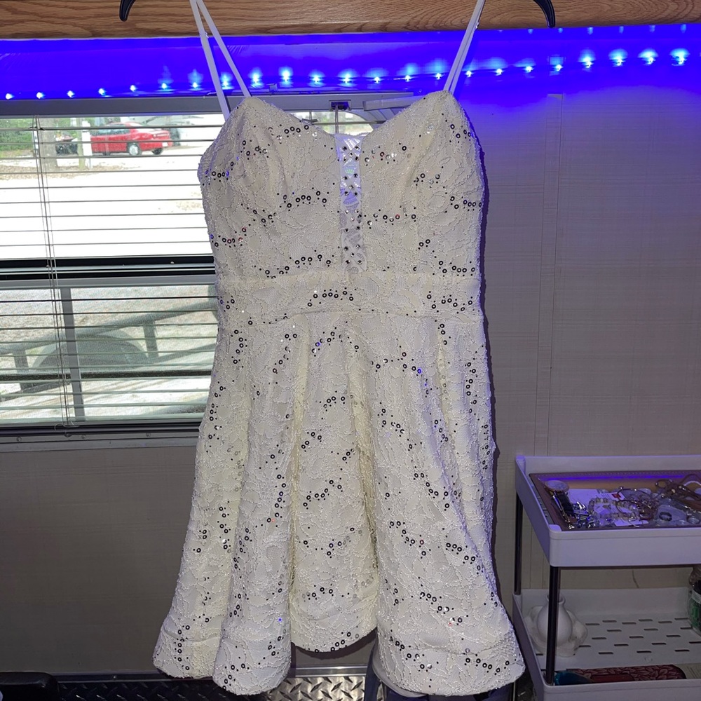 White homecoming dress